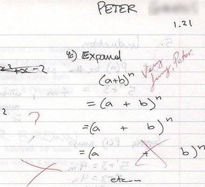 Matematica divertente espandere la potenza di un binomio